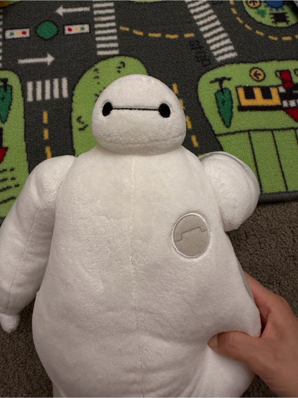 Disney Store Baymax Plush Stuffed Animal Big Hero 6 White Gray - Picture 2 of 6